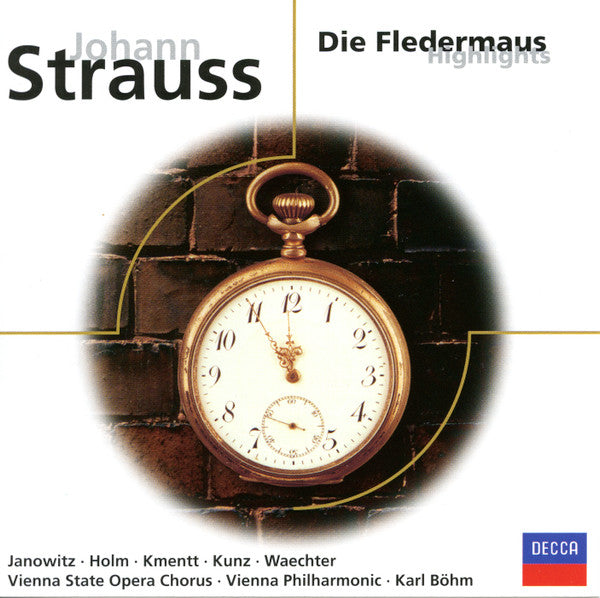 Gundula Janowitz, Renate Holm, Waldemar Kmentt, Erich Kunz, Eberhard Wächter, Wiener Staatsopernchor, Wiener Philharmoniker : Die Fledermaus - Highlights (CD, Comp)