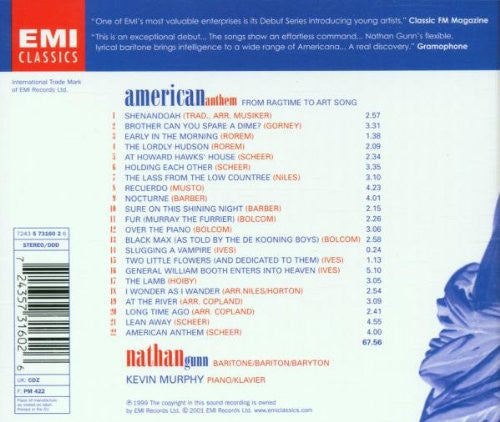 Nathan Gunn, Kevin Murphy (26) : American Anthem (From Ragtime To Art Song) (CD, Album, RE)