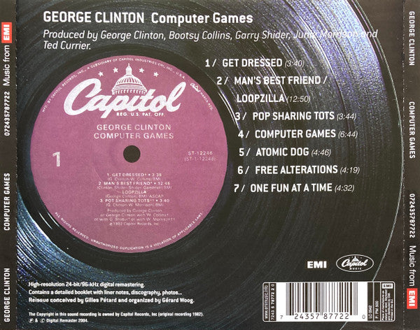 George Clinton : Computer Games (CD, Album, RE, RM)