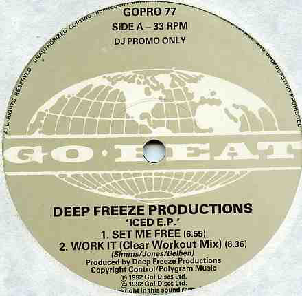 Deep Freeze Productions : Iced EP (12", EP, Promo)