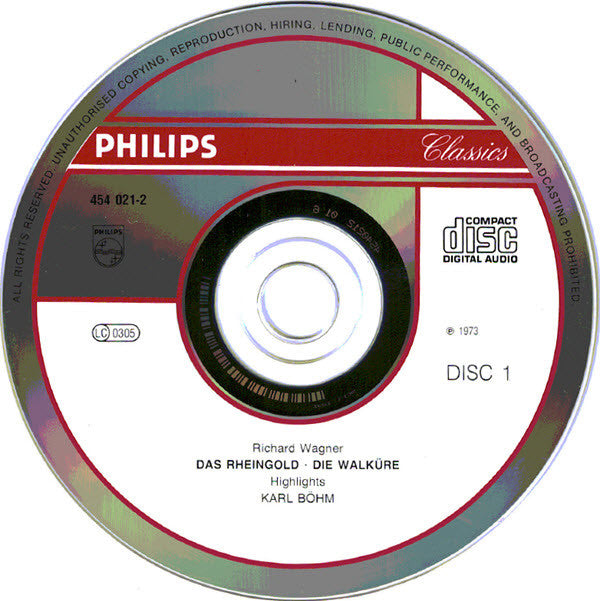 Richard Wagner, Birgit Nilsson, Leonie Rysanek, Wolfgang Windgassen, James King (3), Theo Adam, Gustav Neidlinger, Josef Greindl, Orchester der Bayreuther Festspiele, Karl Böhm : The Best of the Ring (2xCD, Comp)
