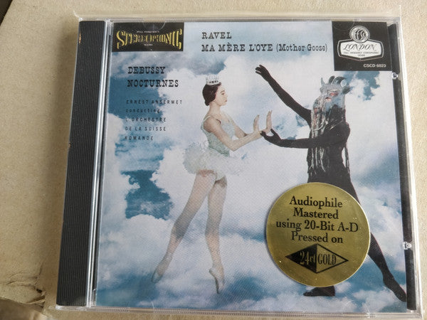 Maurice Ravel / Claude Debussy - Ernest Ansermet, L'Orchestre De La Suisse Romande : Ma Mère L'Oye (Mother Goose) / Nocturnes  (CD, RE, RM, 24k)