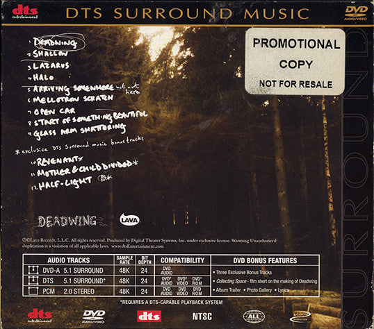 Porcupine Tree : Deadwing (DVD-V, Album, Multichannel, NTSC, O-c)