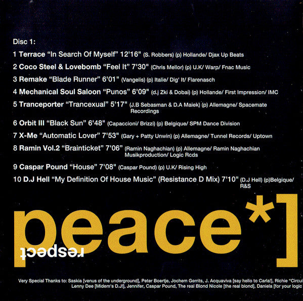 Various : Love, Peace &amp; Tekno (2xCD, Comp)