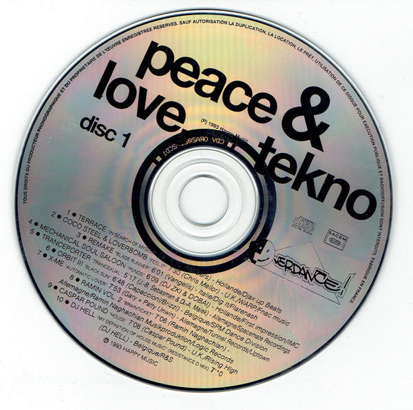 Various : Love, Peace &amp; Tekno (2xCD, Comp)