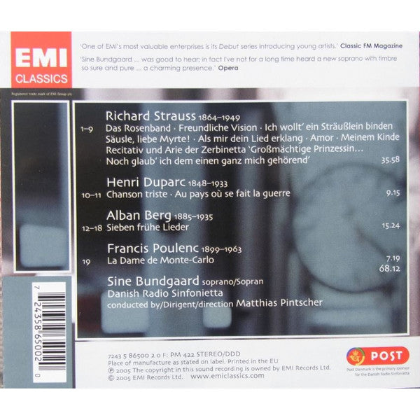 Sine Bundgaard : Songs With Orchestra (CD, Album, Comp)