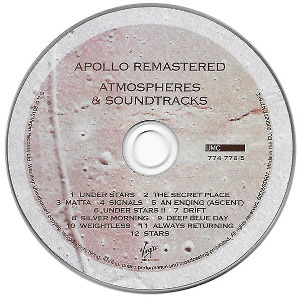 Brian Eno With Daniel Lanois &amp; Roger Eno : Apollo: Atmospheres &amp; Soundtracks (Extended Edition) (CD, Album, RE, RM + CD, Album + Num, Ext)