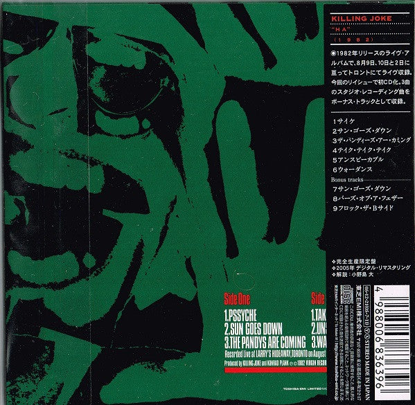 Killing Joke : "Ha" Killing Joke Live (CD, Album, Ltd, RE, RM, Pap)
