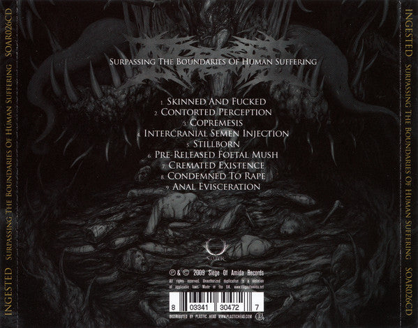 Ingested : Surpassing The Boundaries Of Human Suffering (CD, Album, RP)