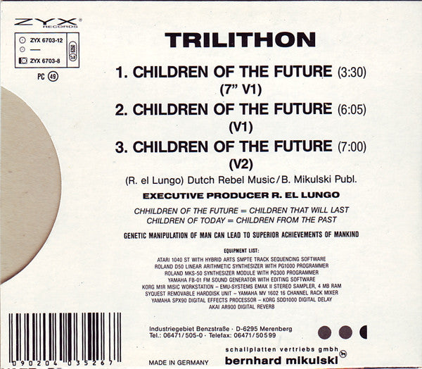 Trilithon : Children Of The Future (CD, Single)
