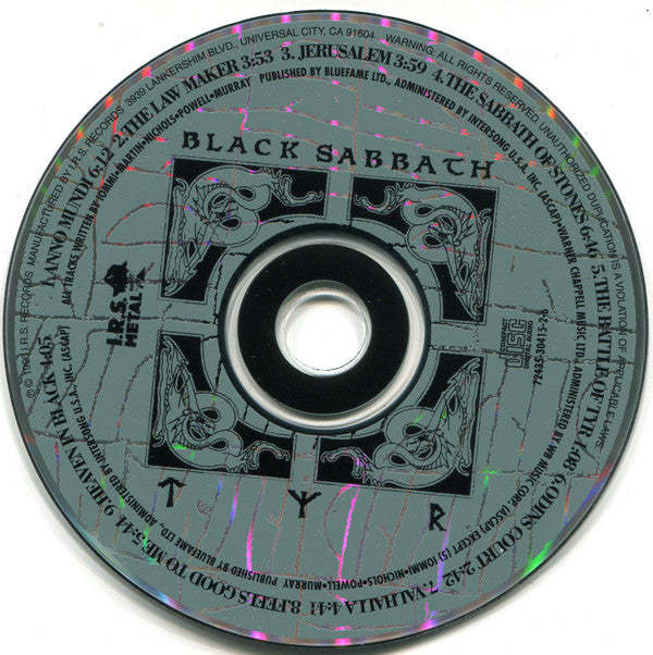 Black Sabbath : Tyr (CD, Album, RP)
