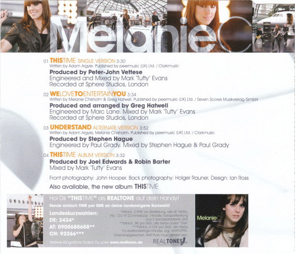 Melanie C : This Time (CD, Maxi, MP)