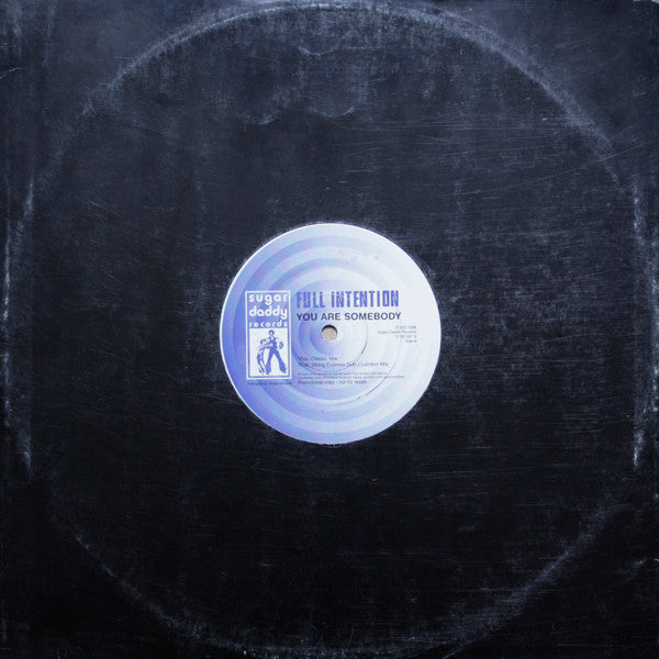 Full Intention : You Are Somebody (12", Promo)