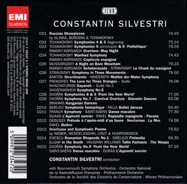 Constantin Silvestri : Complete EMI Recordings (15xCD, Comp, Mono + Box)