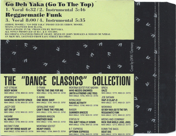 Monyaka : Go Deh Yaka (Go To The Top) / Reggaematic Funk (CD, Single)