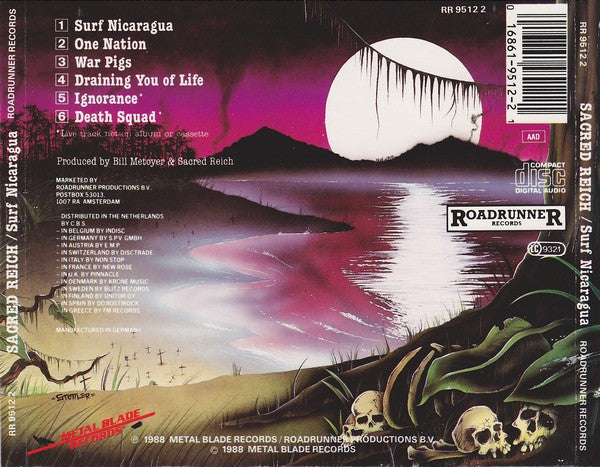 Sacred Reich : Surf Nicaragua (CD, EP)