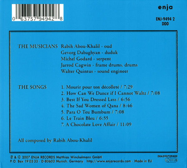 Rabih Abou-Khalil : Songs For Sad Women (CD, Album)