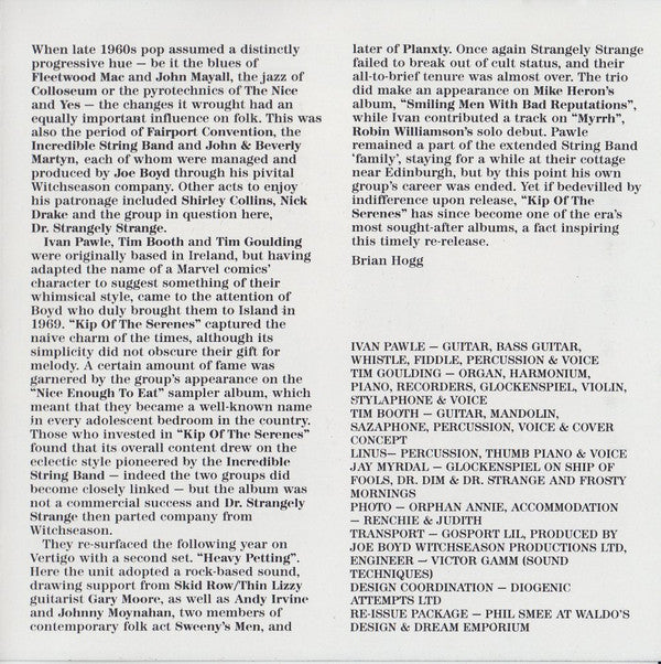 Dr. Strangely Strange : Halcyon Days (CD, Album)