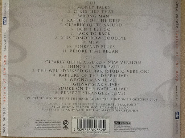 Deep Purple : Rapture Of The Deep: Tour Edition (2xCD, Album, Ltd)
