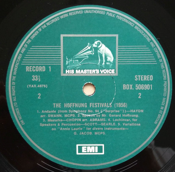 Gerard Hoffnung : Hoffnung's Music Festivals (3xLP, Comp, RE, RP + Box)