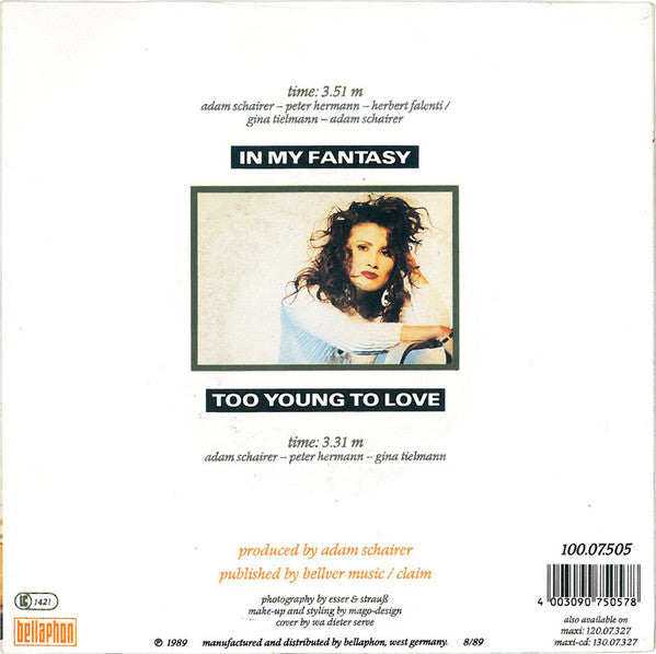 Gina T. : In My Fantasy (7", Single)