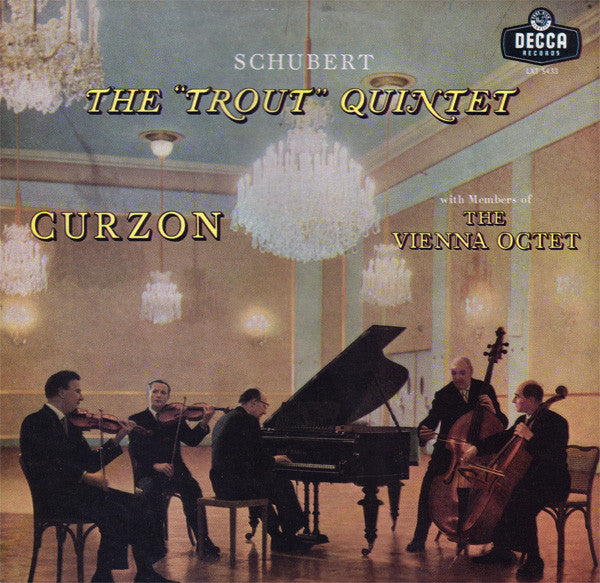 Schubert* - Curzon* With Members Of The Vienna Octet* : The "Trout" Quintet (LP, Mono, RP)