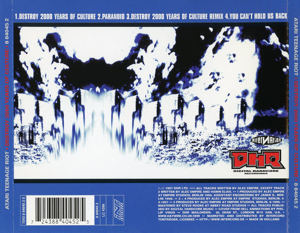 Atari Teenage Riot : Destroy 2000 Years Of Culture E.P. (CD, EP)