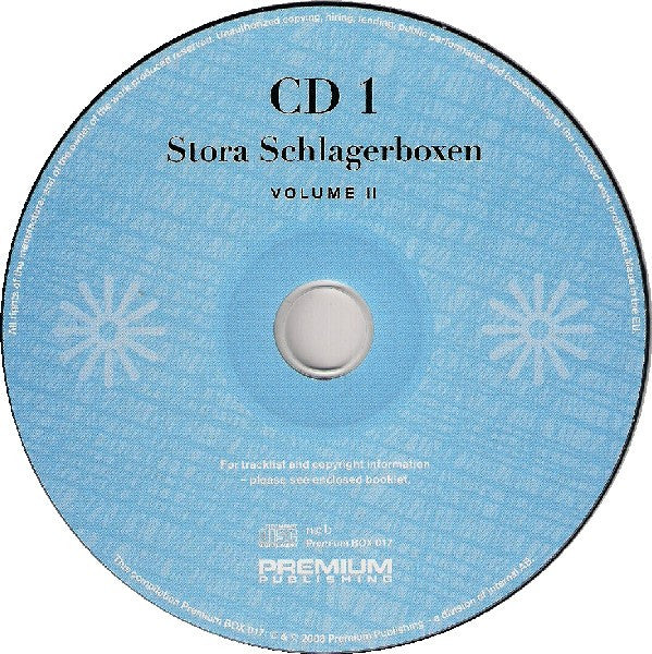 Various : Stora Schlagerboxen Volume II (100 Svenska Sångerskor 1954-1969) (4xCD, Comp + Box)