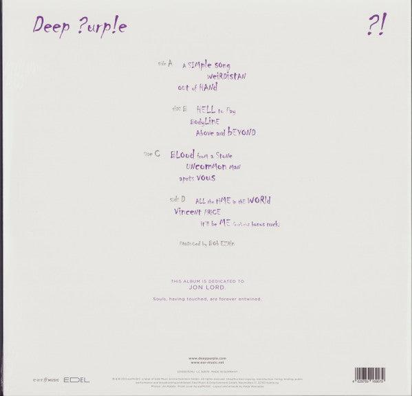 Deep ?urp!e* : Now What?! (2xLP, Album, Ltd, RE, Vio)