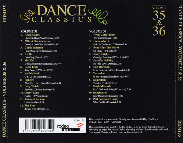 Various : Dance Classics Volume 35 &amp; 36 (2xCD, Comp)