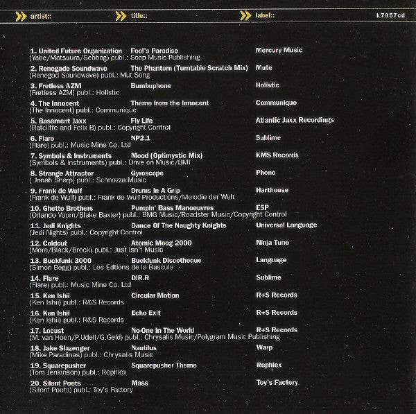 Ken Ishii : X-Mix (Fast Forward &amp; Rewind) (CD, Comp, Mixed)