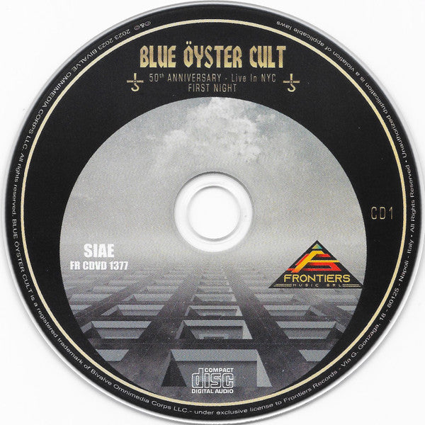 Blue Öyster Cult : 50th Anniversary - Live In NYC - First Night (2xCD + DVD-V, Multichannel, NTSC + Dlx)