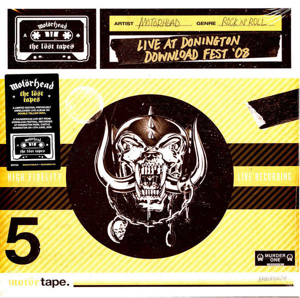 Motörhead : The Löst Tapes Vol. 5 (Live At Donington Download Fest '08) (2xLP, Album, Ltd, Yel)