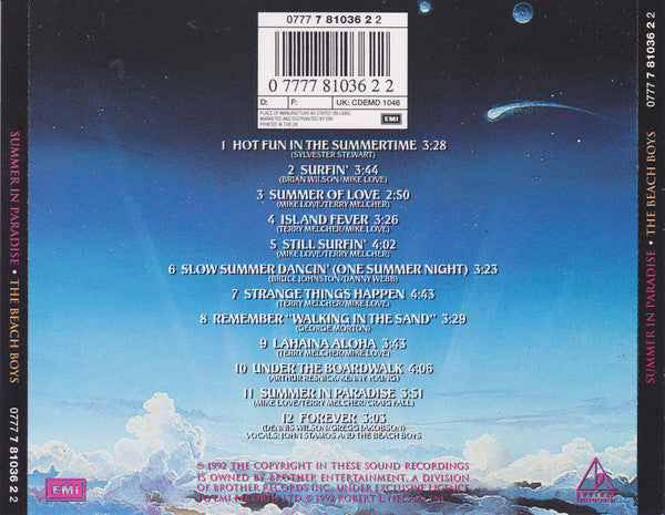 The Beach Boys : Summer In Paradise (CD, Album)
