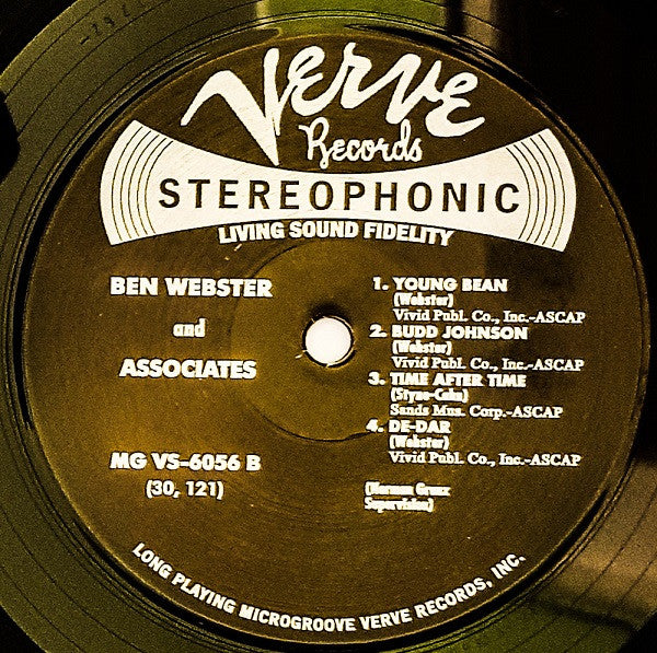 Ben Webster : Ben Webster And Associates (LP, Album, RE, RM, 180)
