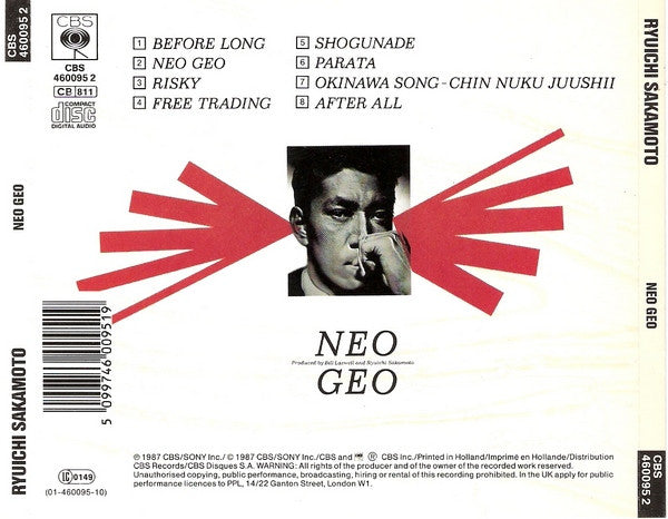 Ryuichi Sakamoto : Neo Geo (CD, Album)
