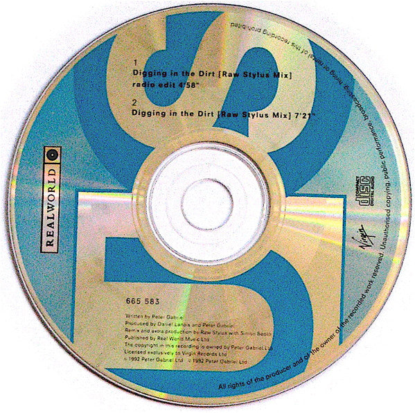 Peter Gabriel : Digging In The Dirt (Raw Stylus Mix) (CD, Single)