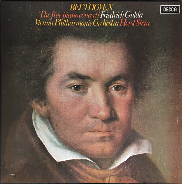 Beethoven* - Friedrich Gulda, Vienna Philharmonic Orchestra*, Horst Stein : The Five Piano Concerti (4xLP + Box)