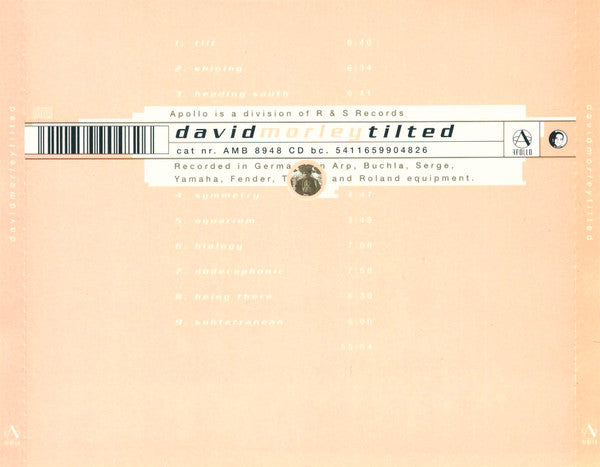 David Morley : Tilted (CD, Album)