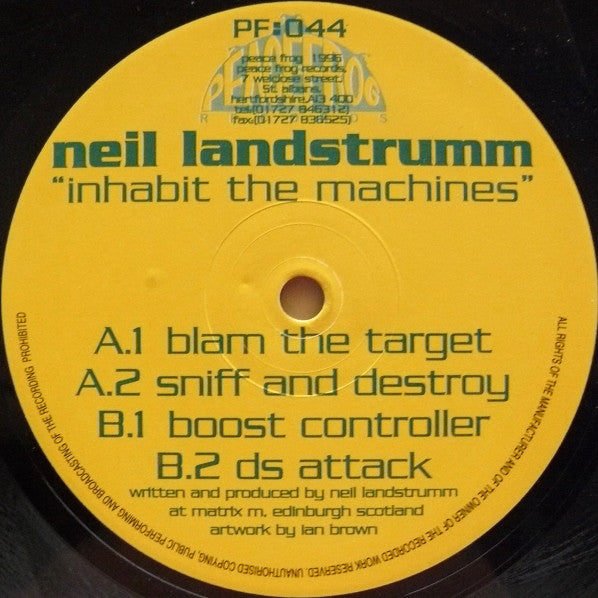 Neil Landstrumm : Inhabit The Machines (12")