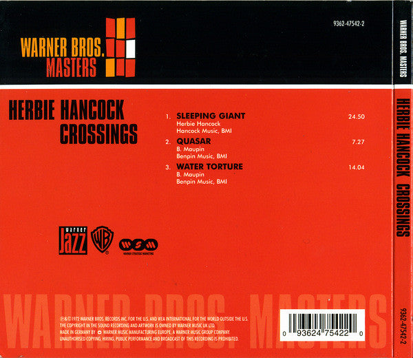 Herbie Hancock : Crossings (CD, Album, RE, Dig)
