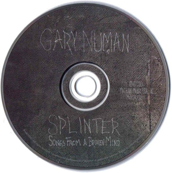 Gary Numan : Splinter (Songs From A Broken Mind) (CD, Album, Dig)