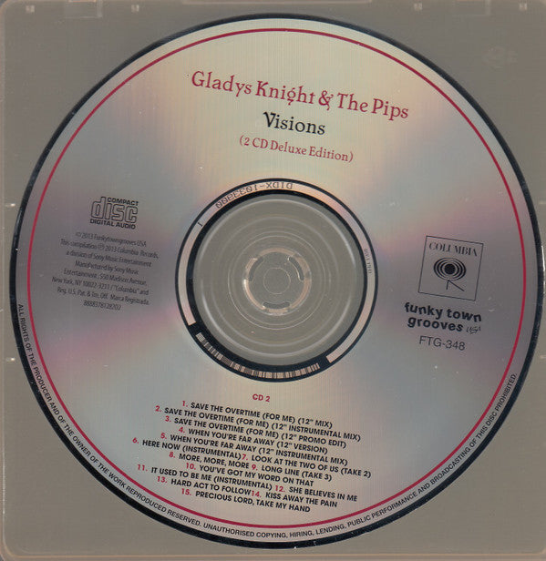 Gladys Knight &amp; The Pips* : Visions  (CD, Album, RE, RM + CD, Comp, RM + Dlx)