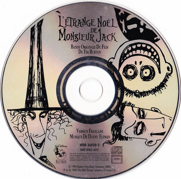 Danny Elfman : L'Etrange Noël De Monsieur Jack (Bande Originale Du Film De Tim Burton) (CD)