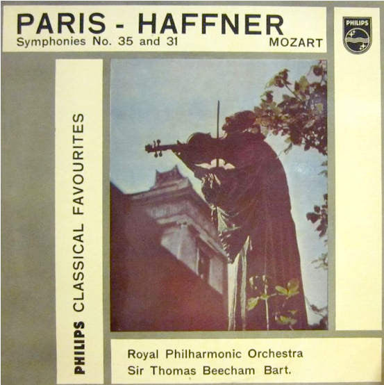 Mozart* / Royal Philharmonic Orchestra, Sir Thomas Beecham, Bart.* : Paris - Haffner Symphonies No. 35 And 31 (10", Mono)