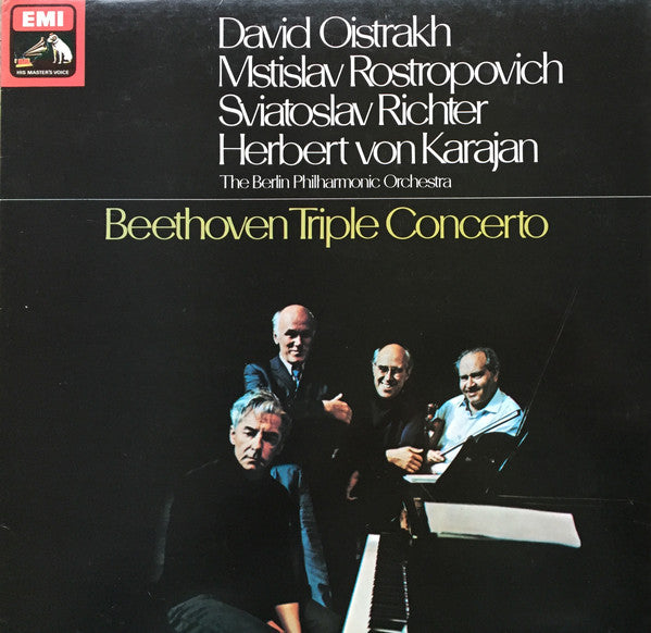 David Oistrakh*, Mstislav Rostropovich, Sviatoslav Richter, Herbert Von Karajan, The Berlin Philharmonic Orchestra*, Beethoven* : Triple Concerto (LP, RP, Bla)