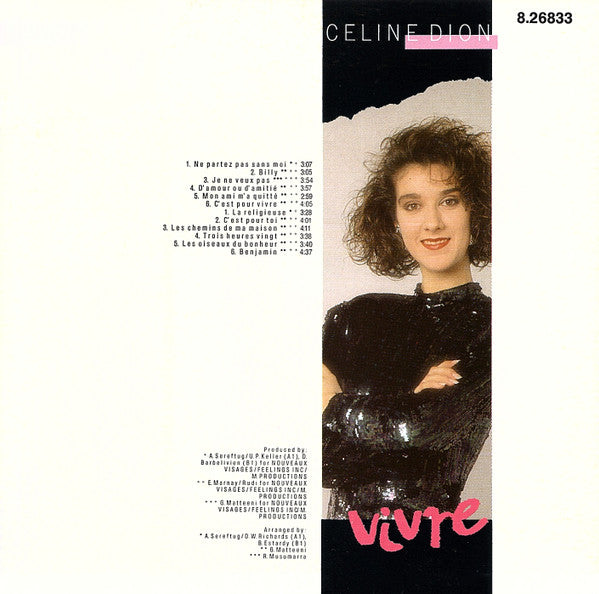 Céline Dion : Vivre (CD, Comp)