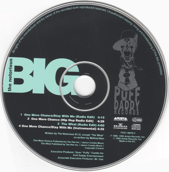 The Notorious BIG* : One More Chance (CD, Single)
