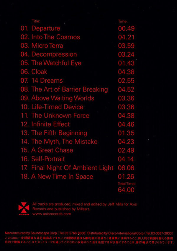 Jeff Mills : One Man Spaceship (CD, Album, P/Mixed)
