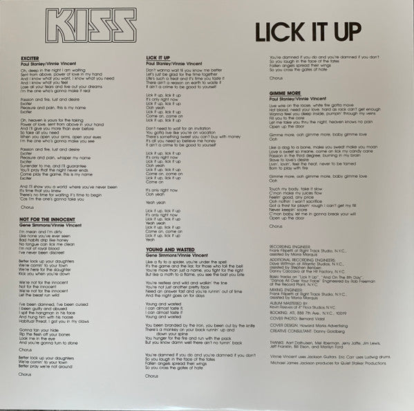 Kiss : Lick It Up (LP, Album, RE, 180)